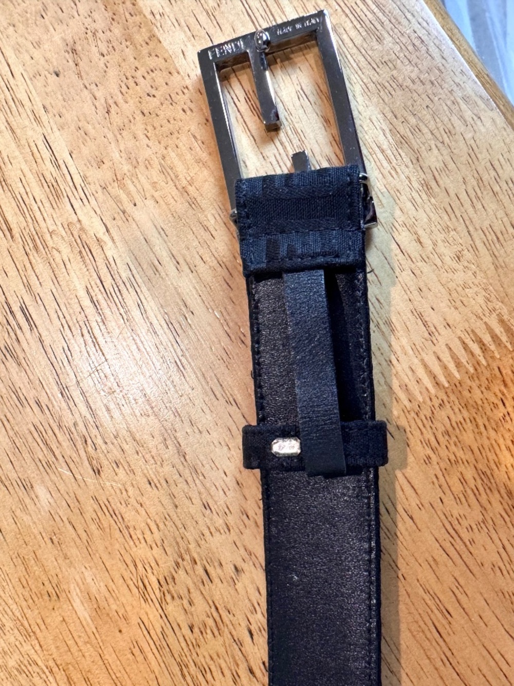 Unisex Fendi Zucca Canvas & Leather Belt, Size 36/90 NWOT - Picture 5 of 9